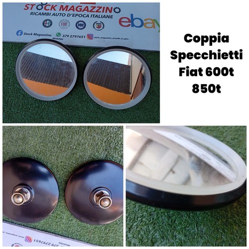 Coppia specchietti tondi fiat - coppia,